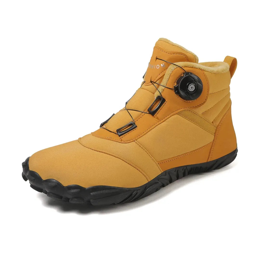 Vue latérale des bottes barefoot montrant la semelle flexible