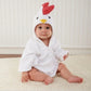 Peignoir bébé en coton, design animal, prêt à l'emploi