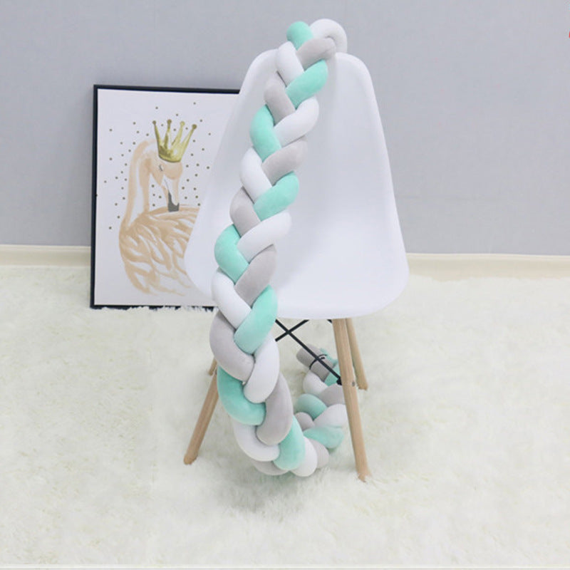 Bumper de Lit Bébé Coton baby bumper ademend katoenmix vue latérale vue 14