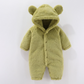 Capuche protectrice sur combinaison bébé en fleece
