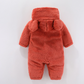 Combinaison bébé en fleece avec capuche pour l'hiver