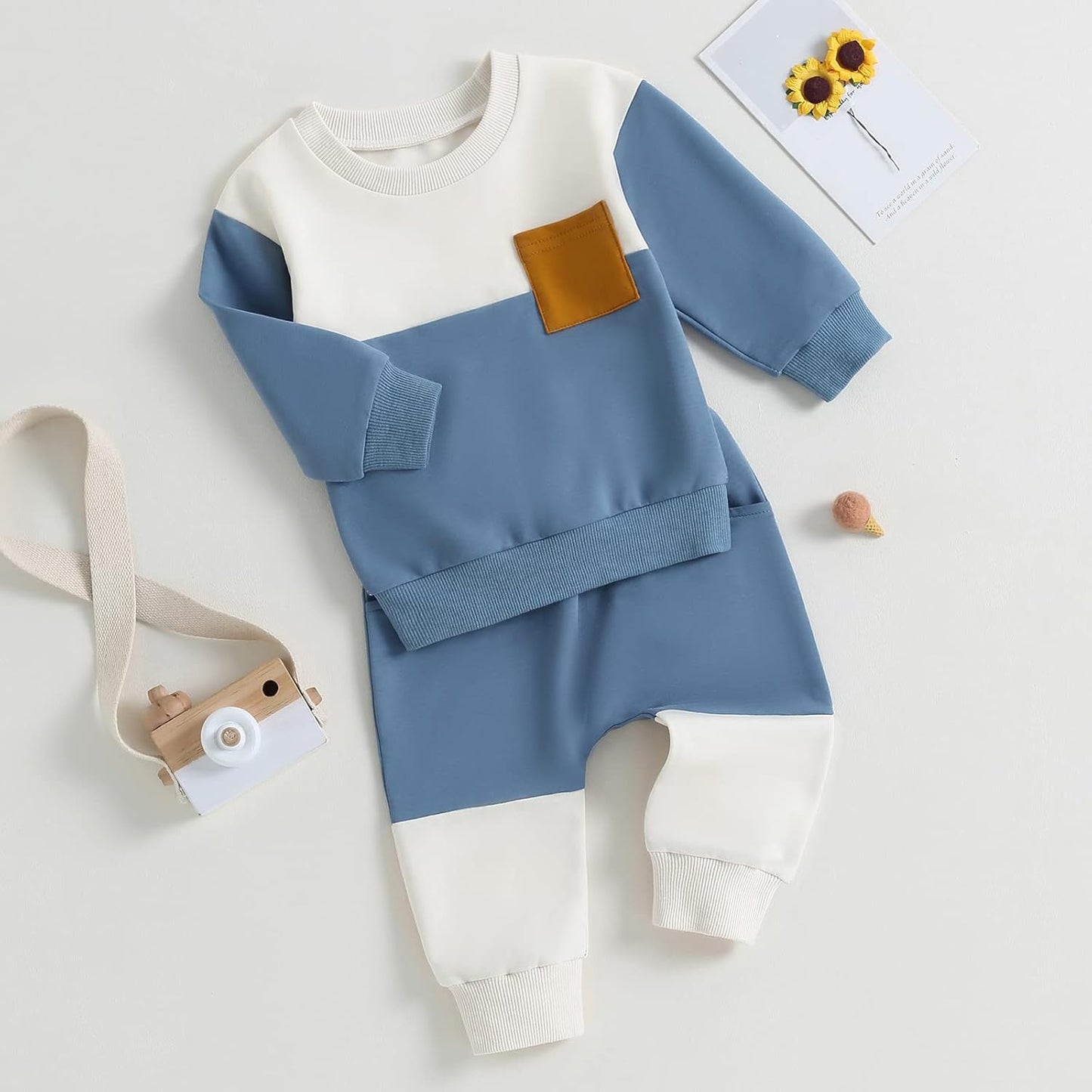 Pantalon jogger bébé avec poches latérales pratiques