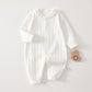 Combinaison bébé en coton doux avec fermeture éclair
