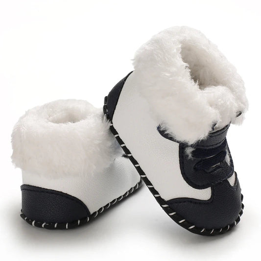 Bottes bébé en coton avec intérieur moelleux et semelle sécurisée