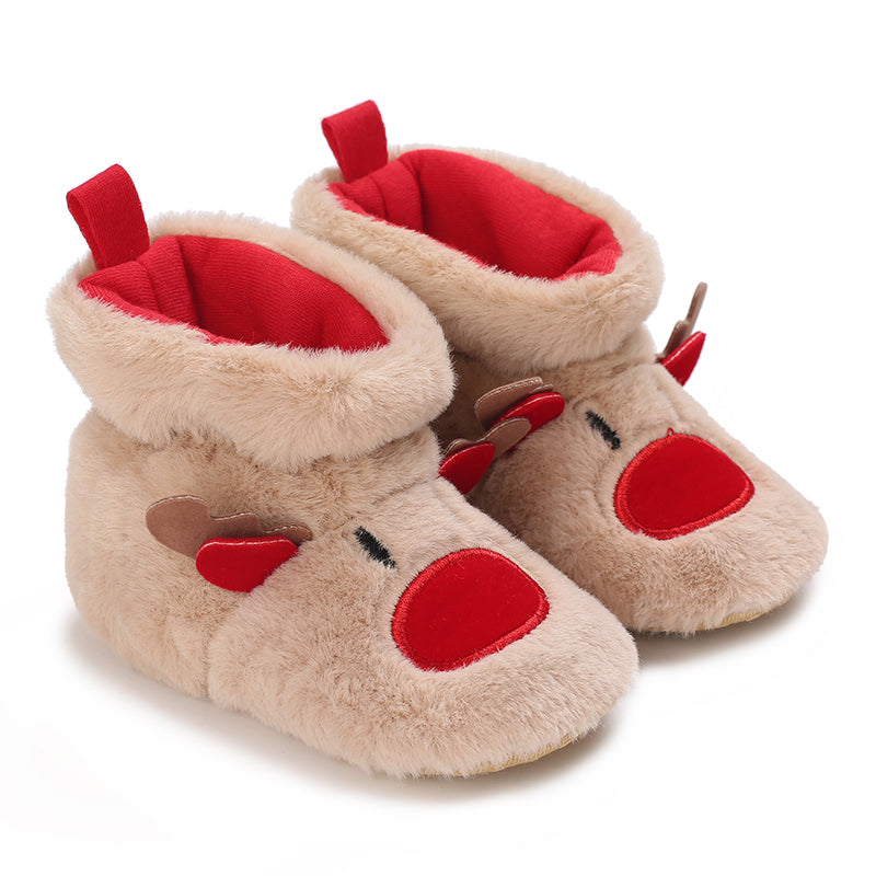 Chaussons Bébé Antidérapants Coton baby pantoffels antislip warm finitions visibles vue 33