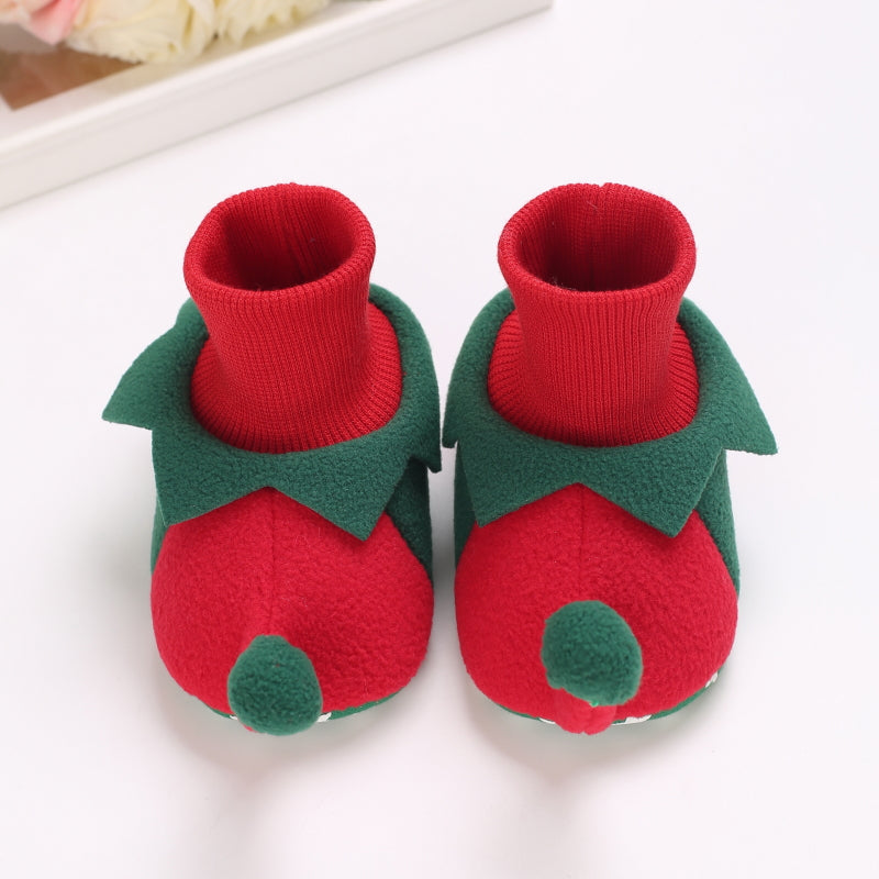 Chaussons Bébé Antidérapants Coton baby pantoffels antislip warm vue latérale vue 11