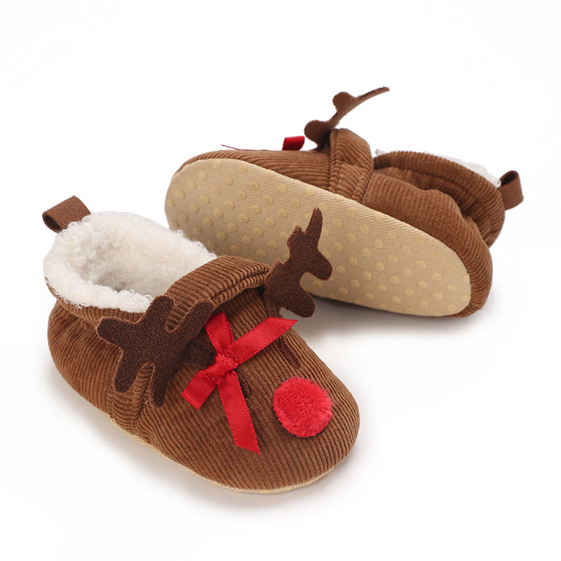 Chaussons Bébé Antidérapants Coton baby pantoffels antislip warm vue du matériau vue 14