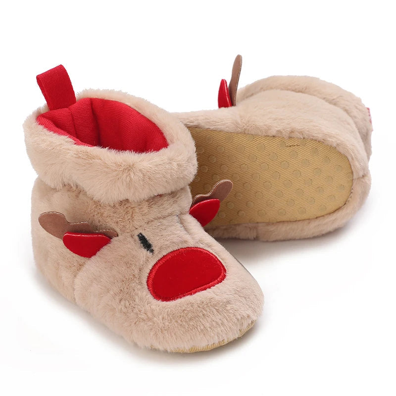 Chaussons Bébé Antidérapants Coton baby pantoffels antislip warm finitions visibles