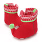 Chaussons Bébé Antidérapants Coton baby pantoffels antislip warm finitions visibles vue 25