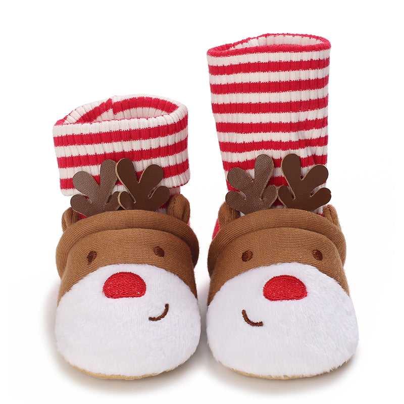 Chaussons Bébé Antidérapants Coton baby pantoffels antislip warm vue latérale vue 27