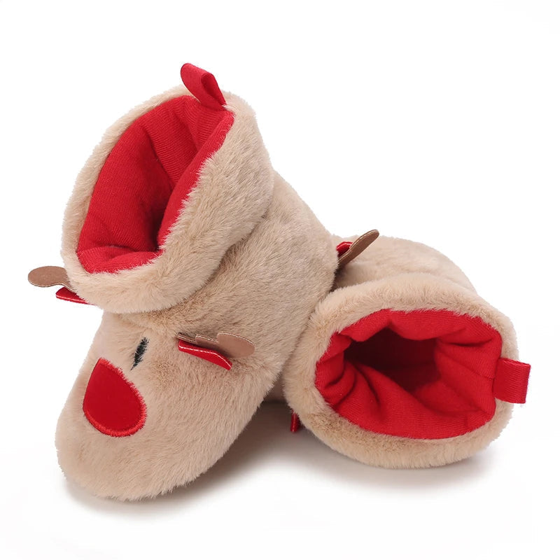 Chaussons Bébé Antidérapants Coton baby pantoffels antislip warm vue de face