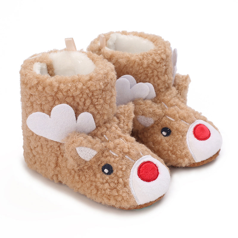 Chaussons Bébé Antidérapants Coton baby pantoffels antislip warm vue du matériau vue 30