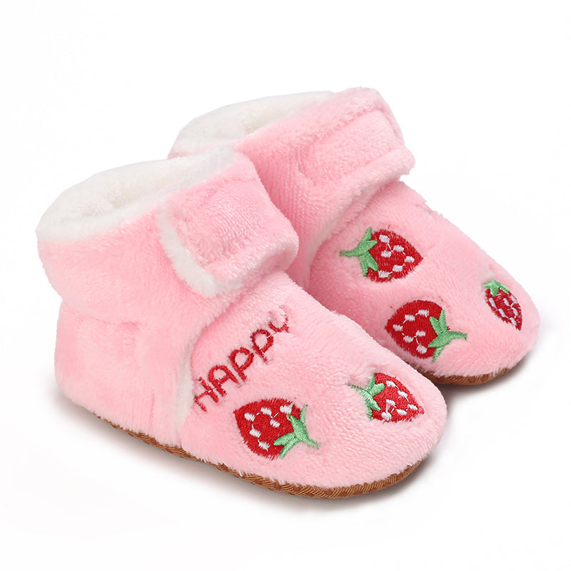Chaussons Bébé Antidérapants Coton baby pantoffels antislip warm finitions visibles vue 9