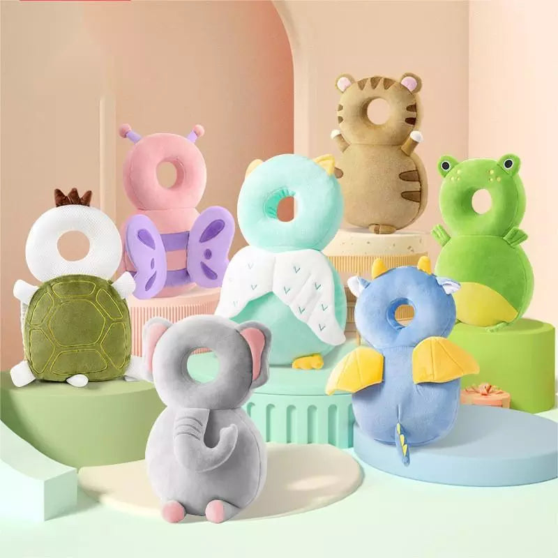 Coussin de protection pour bébé en velours, vue de face