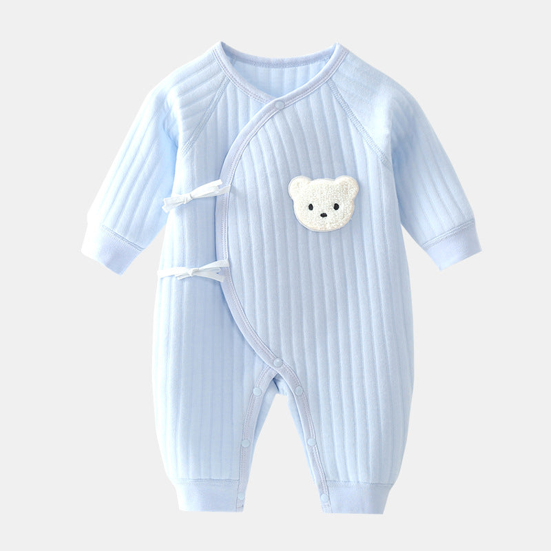 Salopette bébé en coton, idéale pour les jours frais d'automne