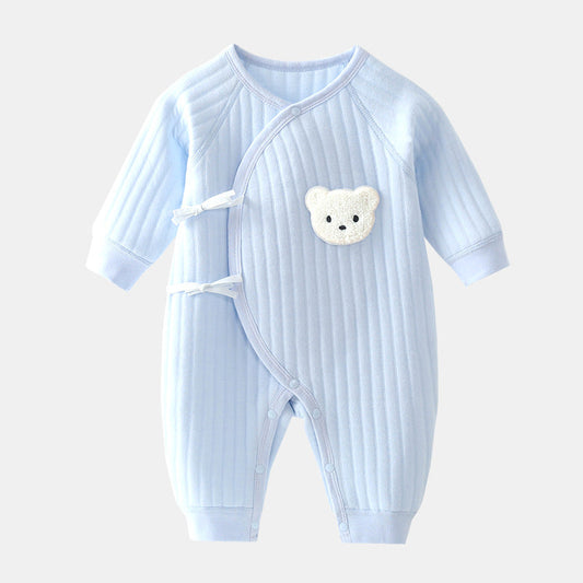 Salopette bébé en coton, idéale pour les jours frais d'automne