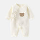 Salopette bébé en coton, manches longues pour le printemps