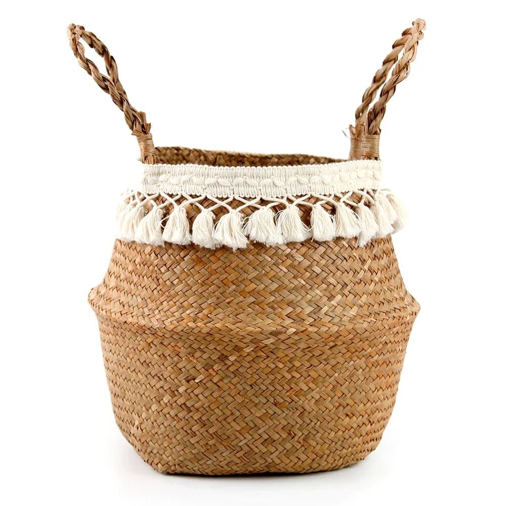 Panier en bambou vide, prêt à être utilisé