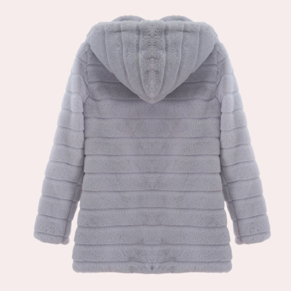 Veste polaire femme avec capuche, vue de face