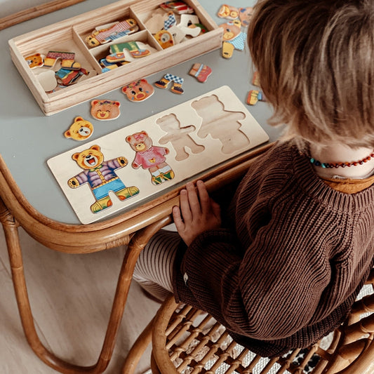 Ensemble complet de puzzle d'habillage avec accessoires