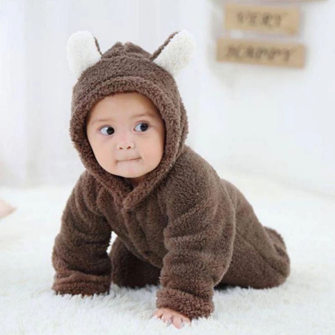 Combinaison bébé en polaire douce et chaude