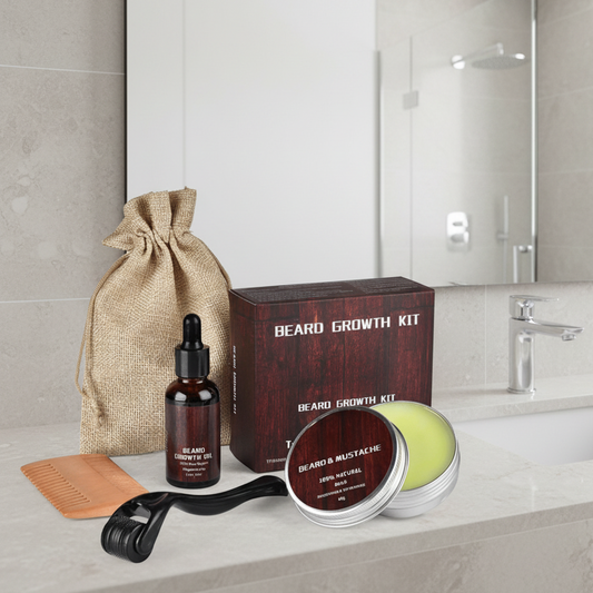 Kit de soins de barbe adapté à tous types de peau
