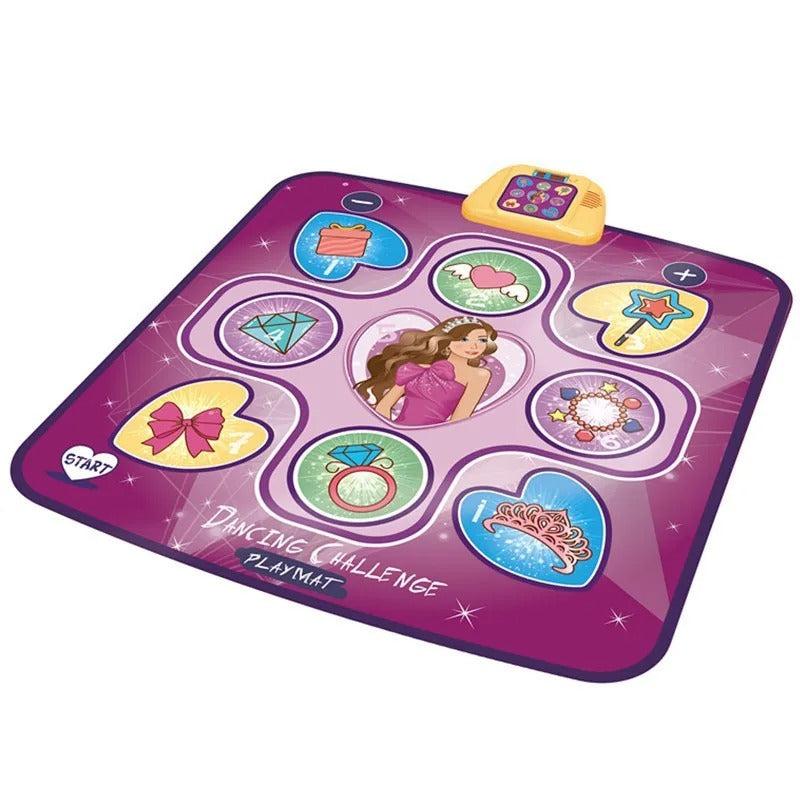Vue d'ensemble du tapis de danse avec modes de jeu variés