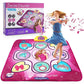 Tapis de danse avec signaux lumineux et enfants en mouvement