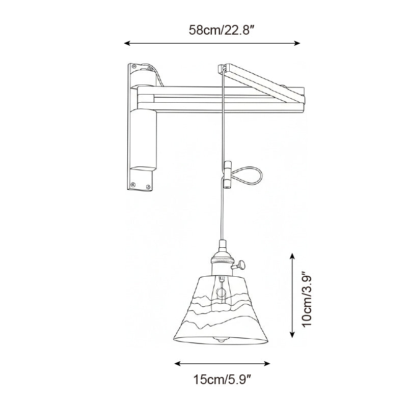 Applique murale installée dans un intérieur moderne