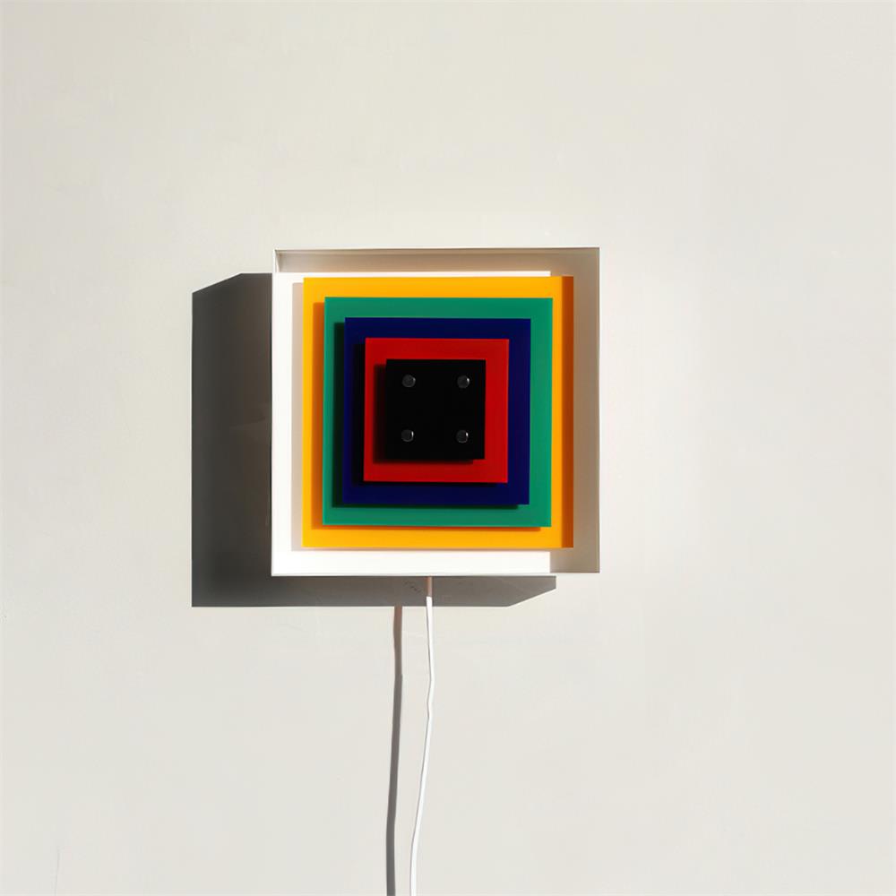 Vue d'ensemble de l'applique dans une chambre contemporaine
