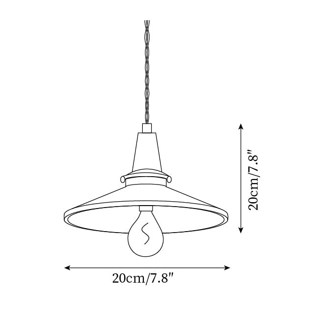 Lampe suspendue avec accents en laiton et design moderne