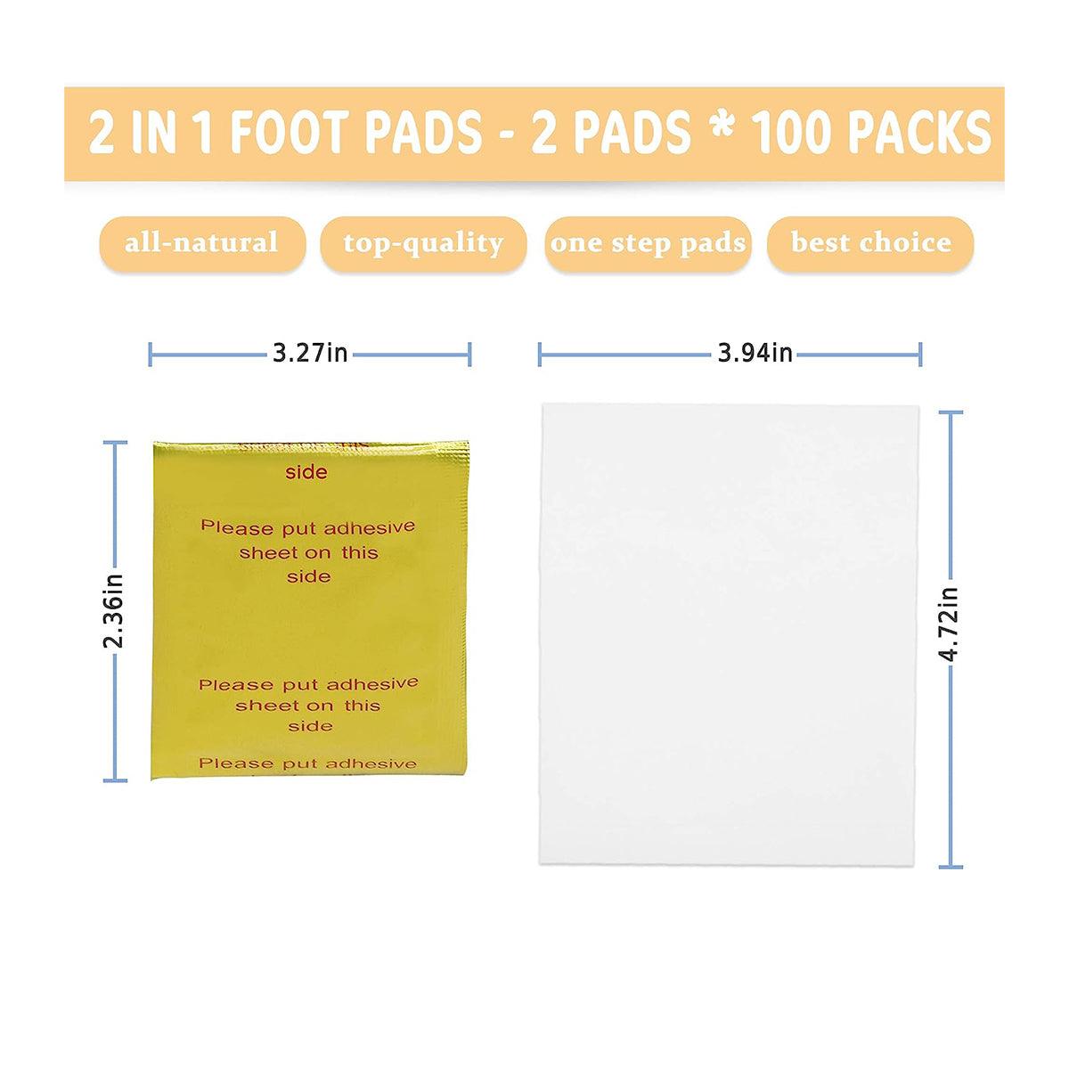 Ensemble de patchs détox avec instructions d'utilisation visibles