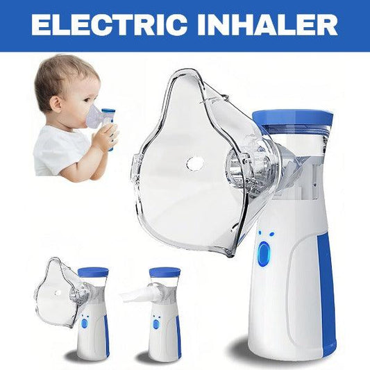 Inhalateur avec vapeur visible, soulignant son efficacité respiratoire