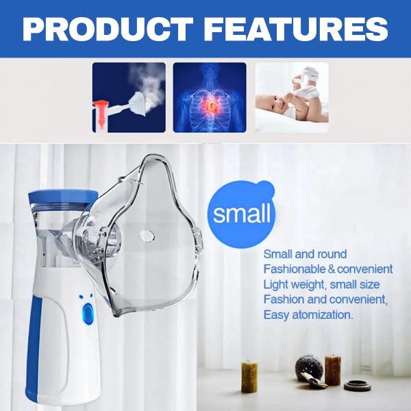 Inhalateur à vapeur portable avec embout buccal et réservoir visible