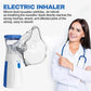 Inhalateur en main, illustrant sa taille compacte et portable