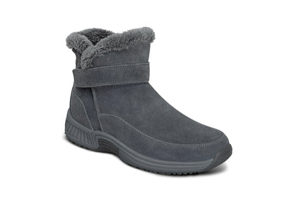 Bottes d'hiver en daim résistant à l'eau, vue de face