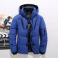 Parka thermique avec capuche amovible en extérieur enneigé