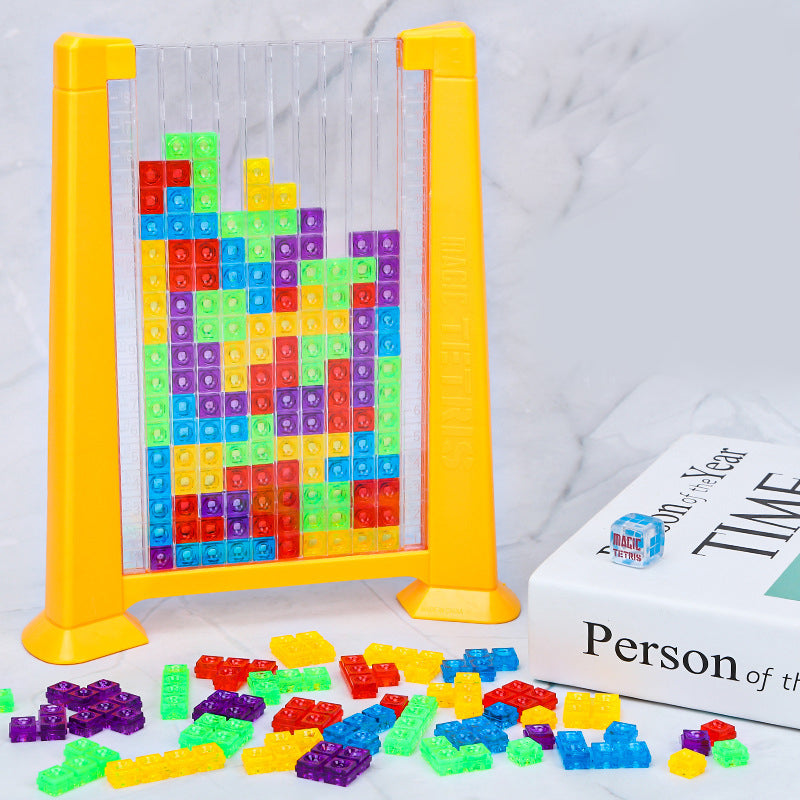 Ensemble de blocs multicolores dispersés sur le sol