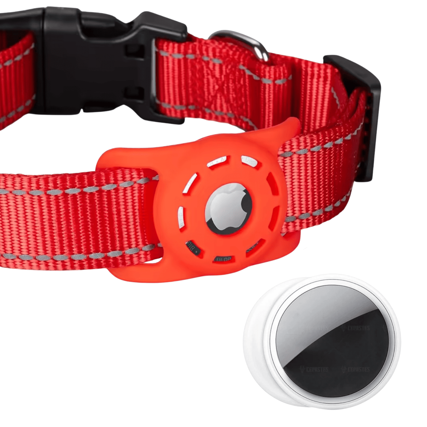 Tracker GPS Bluetooth avec collier réfléchissant pour animaux