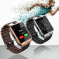 Montre intelligente avec écran tactile affichant l'heure et notifications