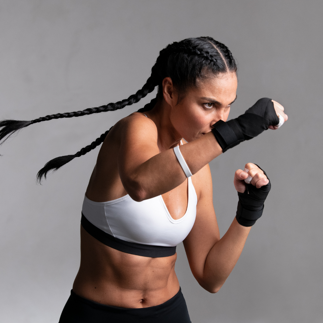 Bandages de poignet enroulés, coton noir, pour boxe