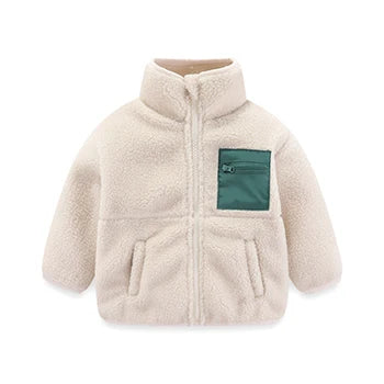 Veste pour garçon avec capuche et doublure chaude