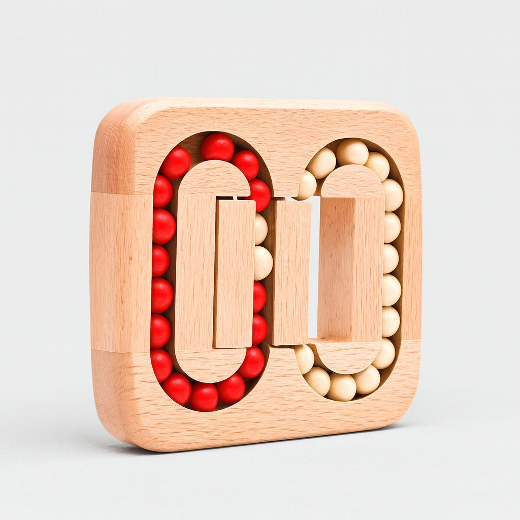 Ensemble de perles et plateau de jeu en bois compact