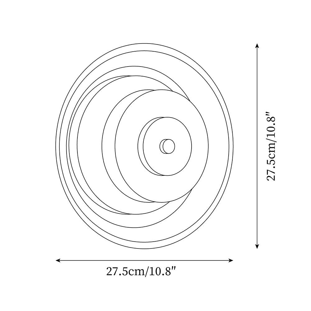 Détail du cadre en laiton de l'applique murale LED