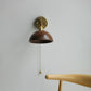 Lampe murale avec abat-jour orientable en métal
