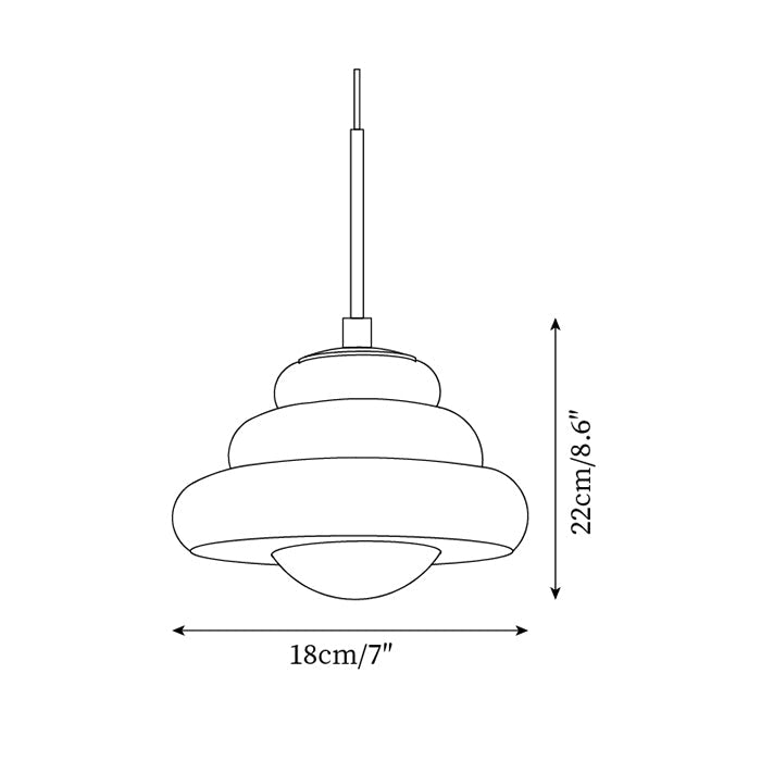 Lampe suspendue orange diffusant une lumière chaleureuse
