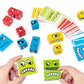 Cartes illustrées d'émotions et blocs pour jeu éducatif