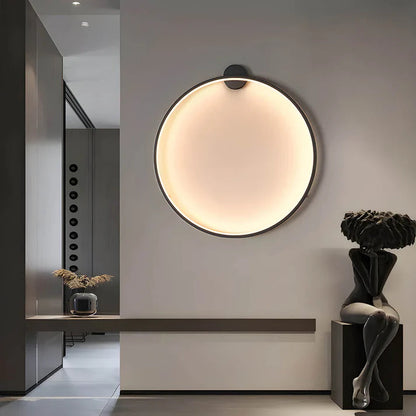 Applique murale LED allumée, design scandinave élégant