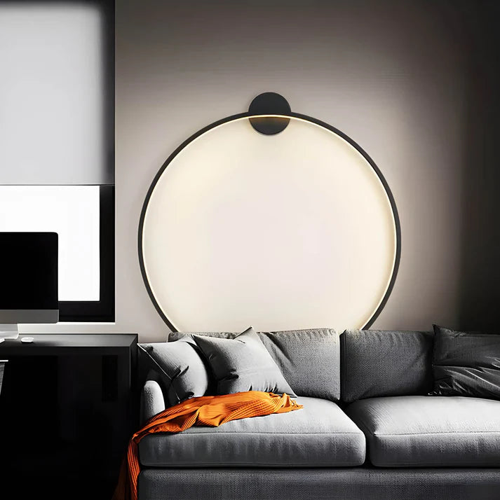 Applique murale LED en aluminium, vue de face