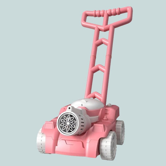 Machine à bulles en marche avec des bulles et lumières